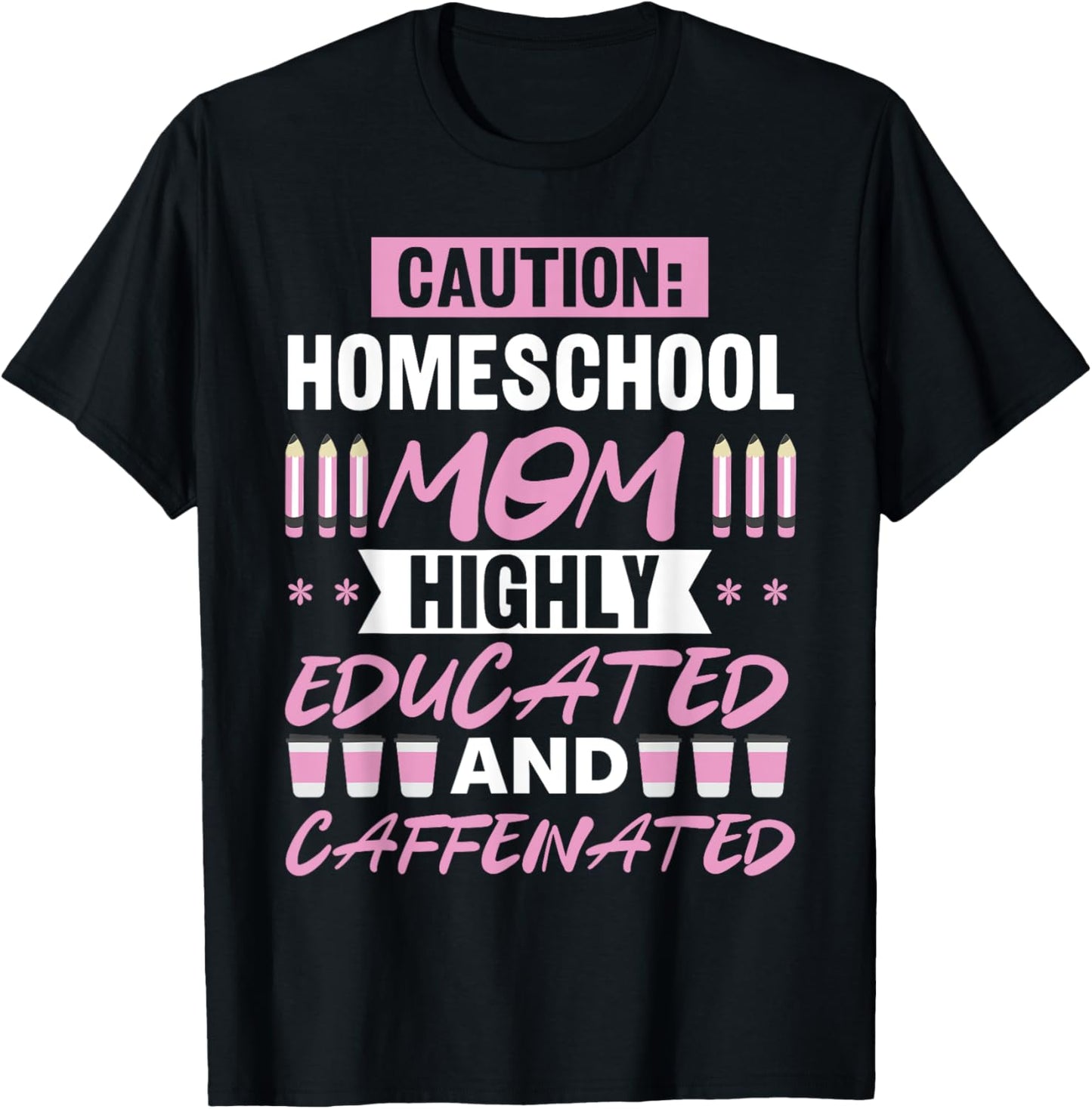 Homeschool Mom Funny Homeschool Mama Mother's Day T-Shirt - T-Shirt | Black