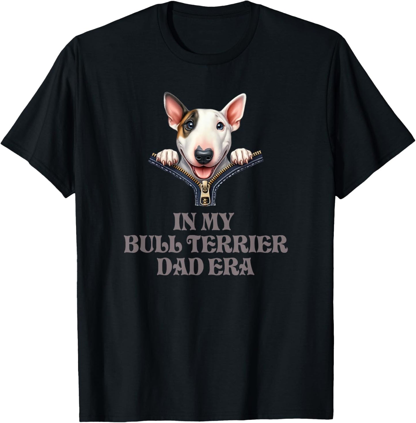 In My Bull Terrier Dad Era T-Shirt - T-Shirt | Black