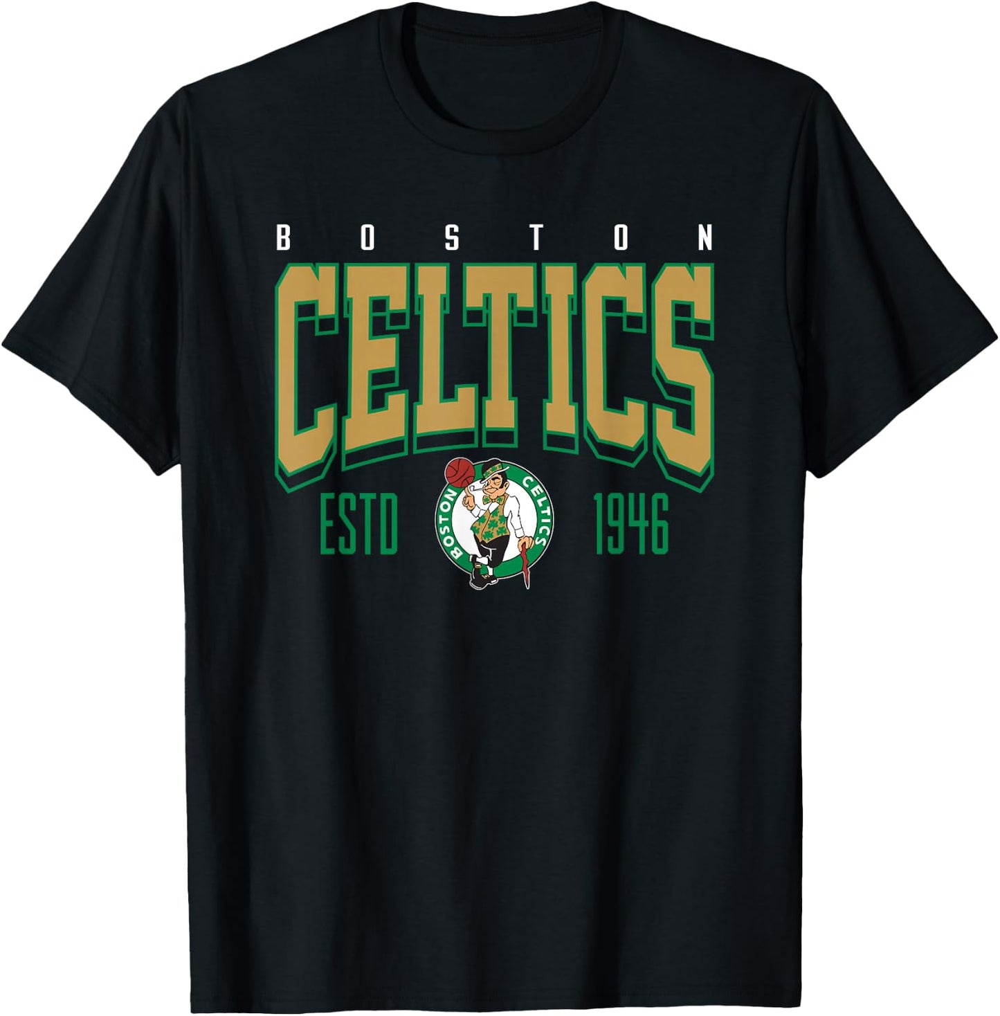 NBA Official Boston Celtics Battle Tested T-Shirt - T-Shirt | Black