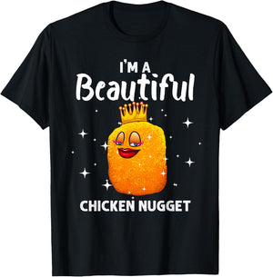 Funny Chicken Nugget Women Nug Life Chicken Lover T-Shirt - T-Shirt | Black