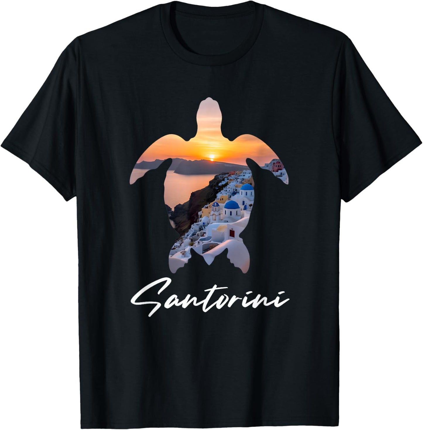 Santorin Grèce - Santorin T-Shirt - T-Shirt | Black