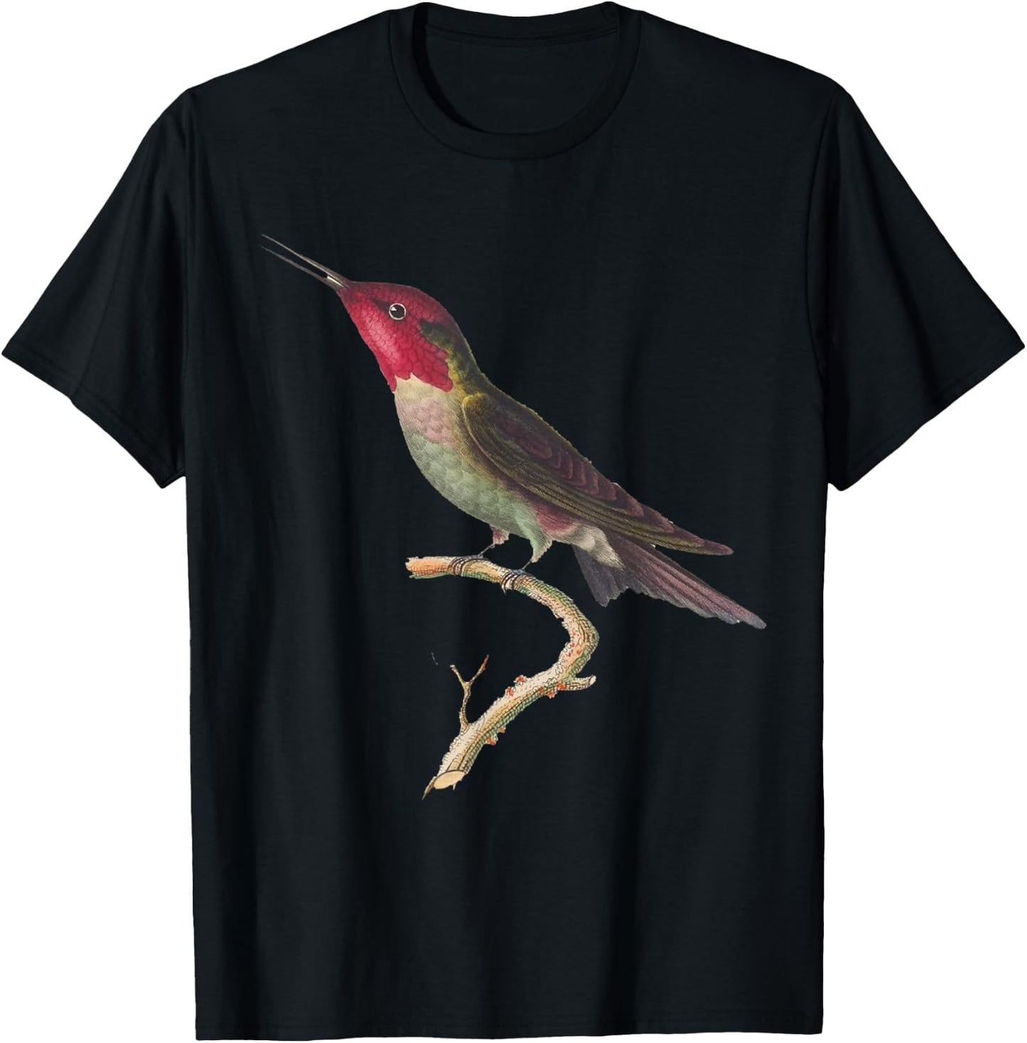 Hummingbird Beautiful Anna’s Hummingbird T-Shirt - T-Shirt | Black