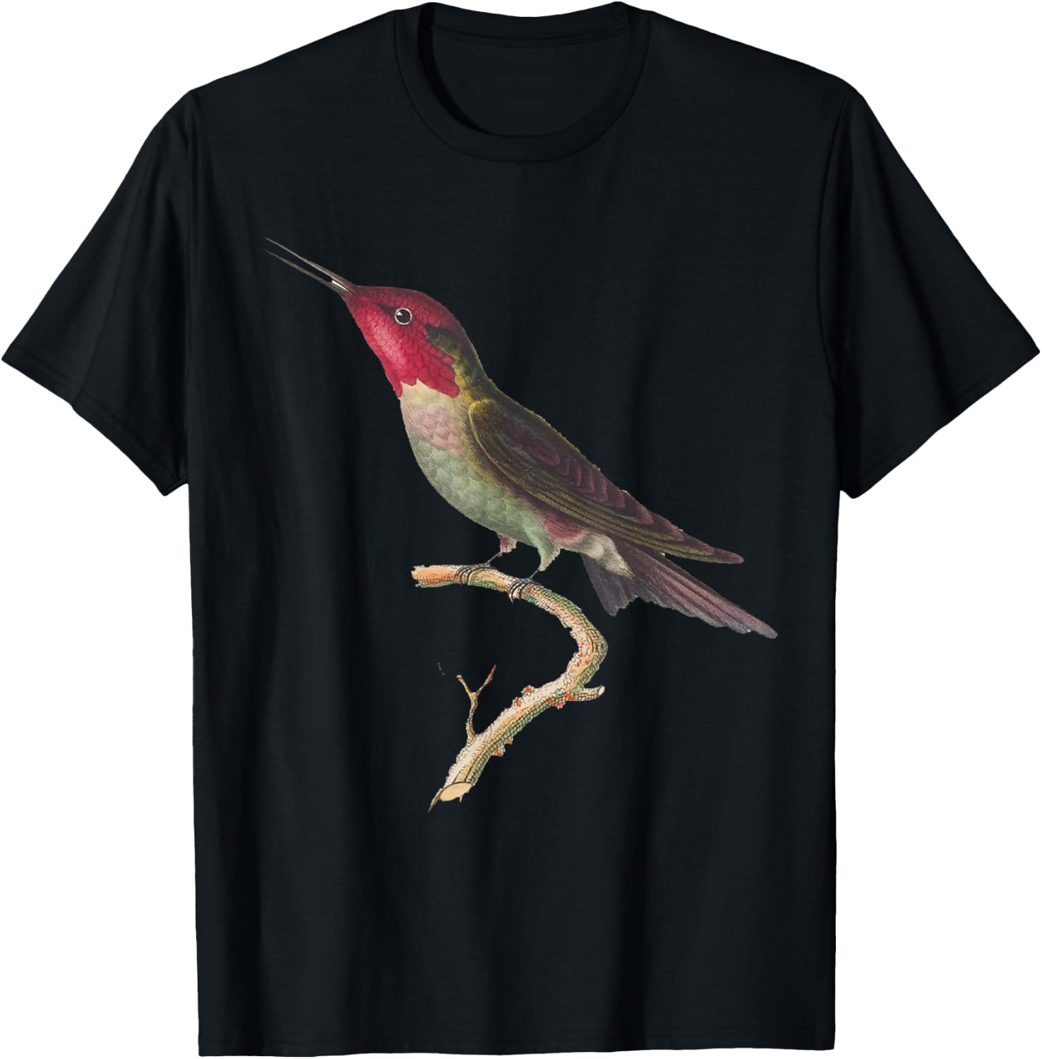 Hummingbird Beautiful Anna’s Hummingbird T-Shirt - T-Shirt | Black