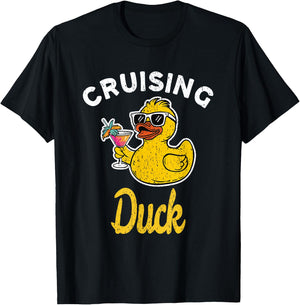 Cruising Duck Duck Cruise Funny Family Cruising Matching T-Shirt - T-Shirt | Black