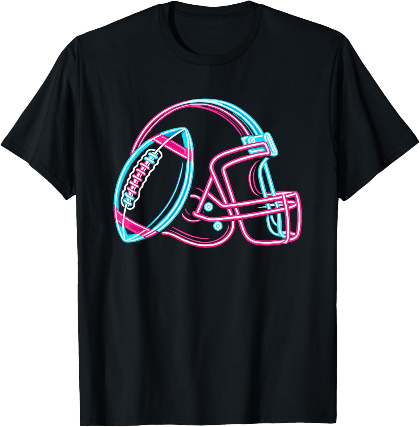 American Football Player , black T-Shirt - T-Shirt | Black