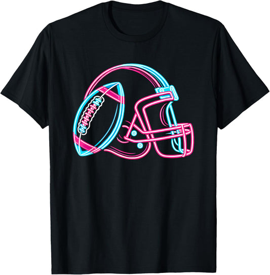 American Football Player , black T-Shirt - T-Shirt | Black