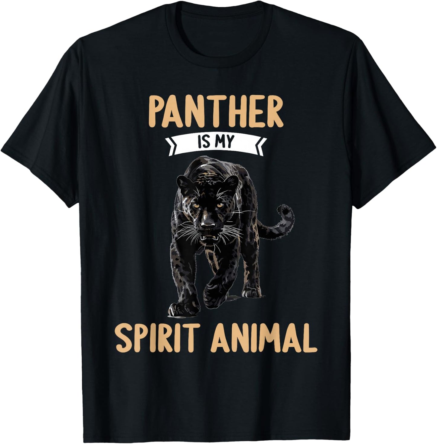 Panthers Panther is my spirit animal T-Shirt - T-Shirt | Black