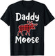 Daddy Moose Matching Family Merry Xmas in July Men T-Shirt - T-Shirt | Black