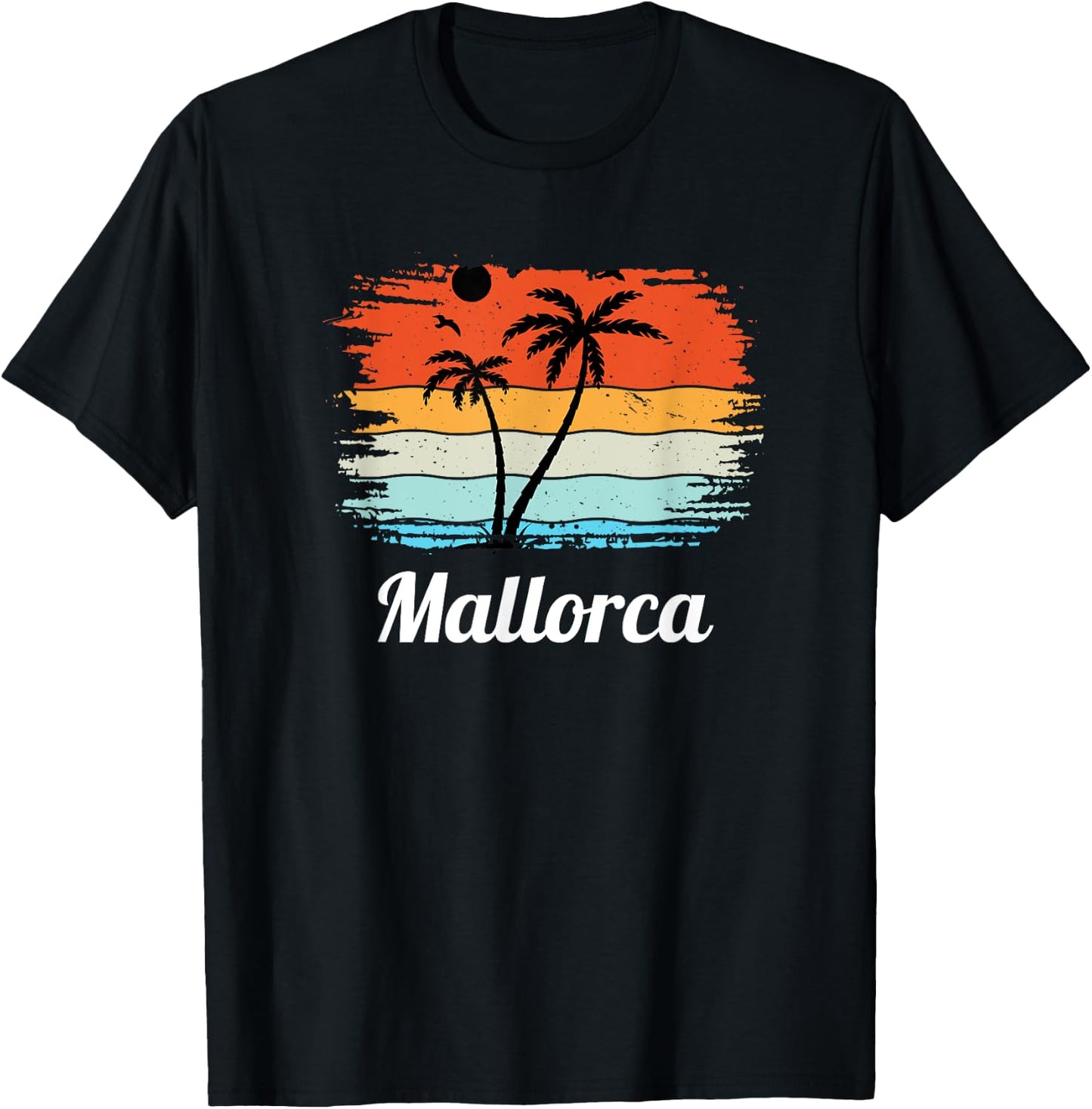 Mallorca Souvenir Vintage Sommer Urlaub T-Shirt - T-Shirt | Black