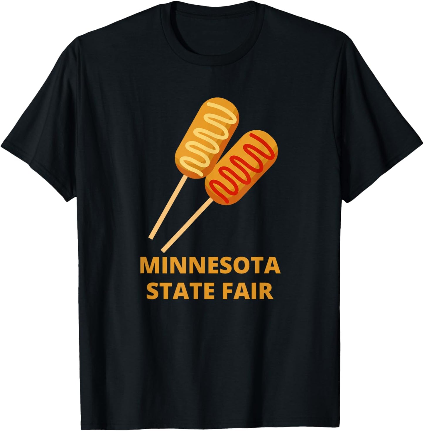 Minnesota State Fair Corn Dogs County Fair Corn Dog T-Shirt - T-Shirt | Black
