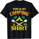 This Is My Camping Shirt Funny Men Women Kids Boys Girls T-Shirt - T-Shirt | Black