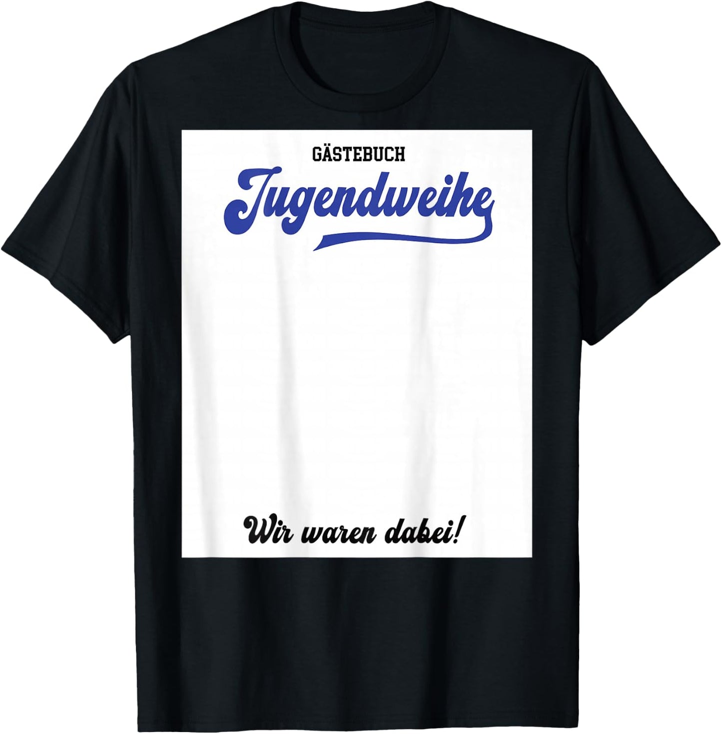 Guest book youth dedication ideas party accessories boys youth party T-Shirt - T-Shirt | Black
