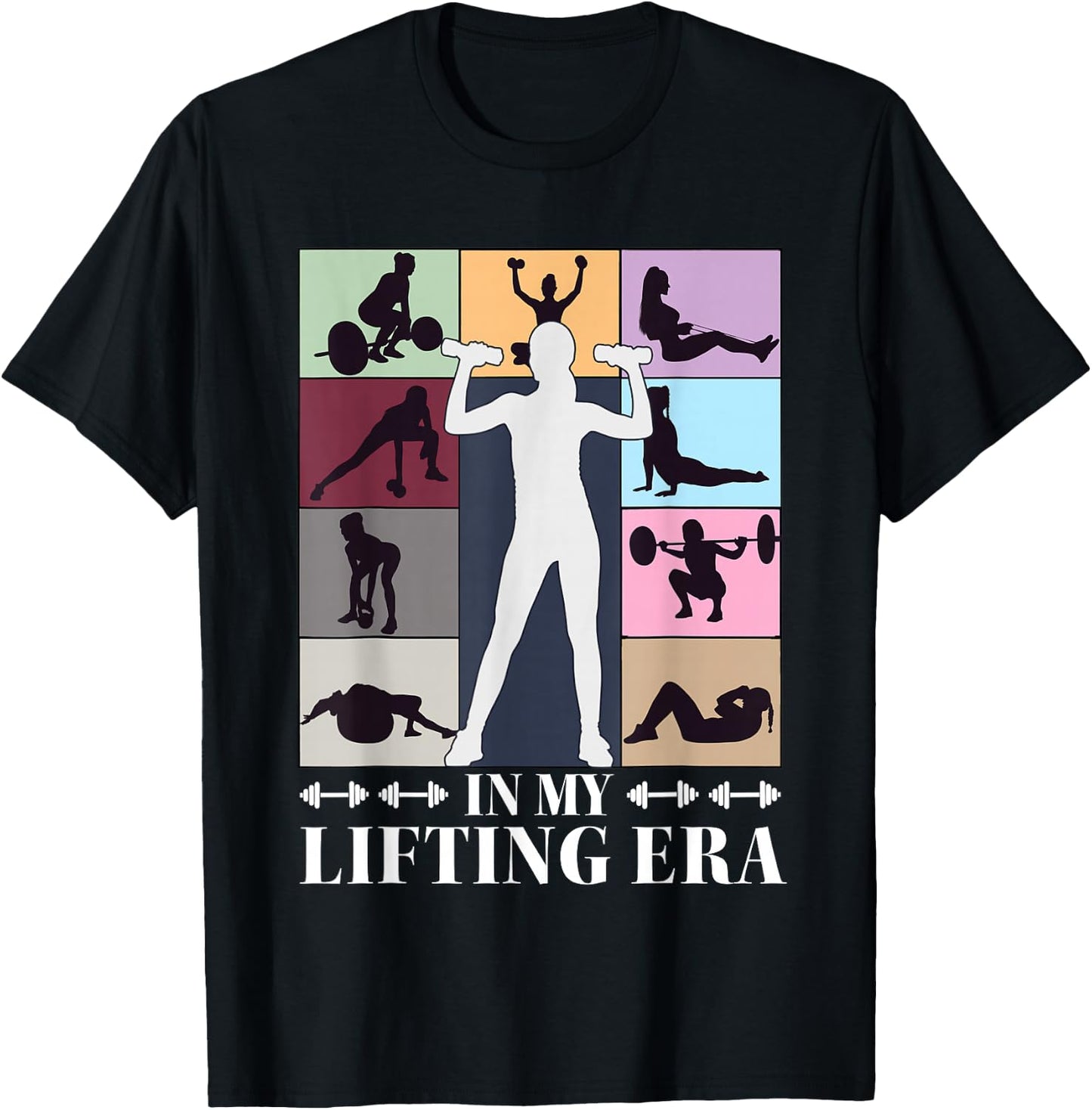 In My Lifting Era Workout Sport Motivation Gym Women Girls T-Shirt - T-Shirt | Black