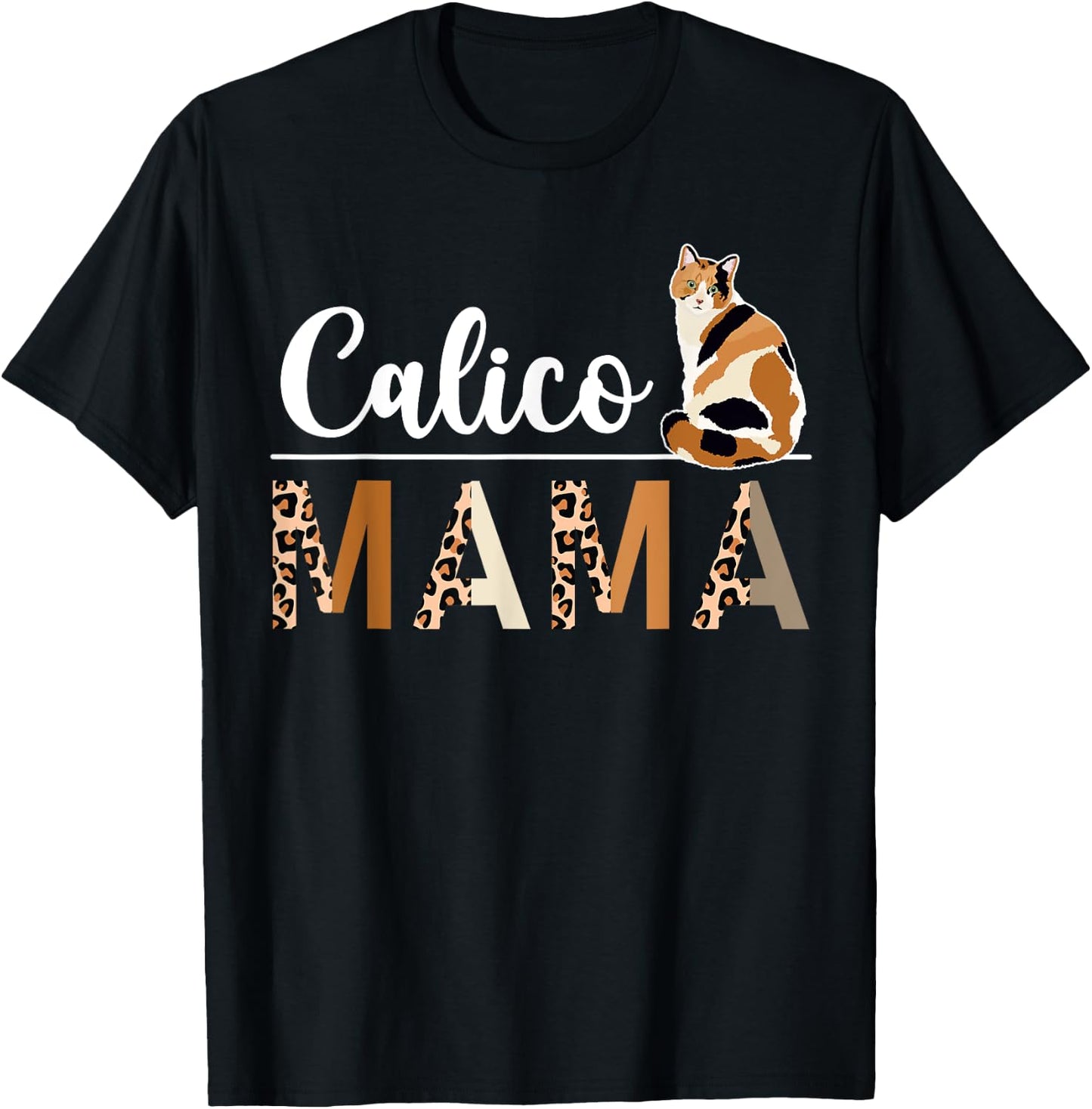 Calico Cat Lover Calico Cat Mom Cat-Themed Girls T-Shirt - T-Shirt | Black