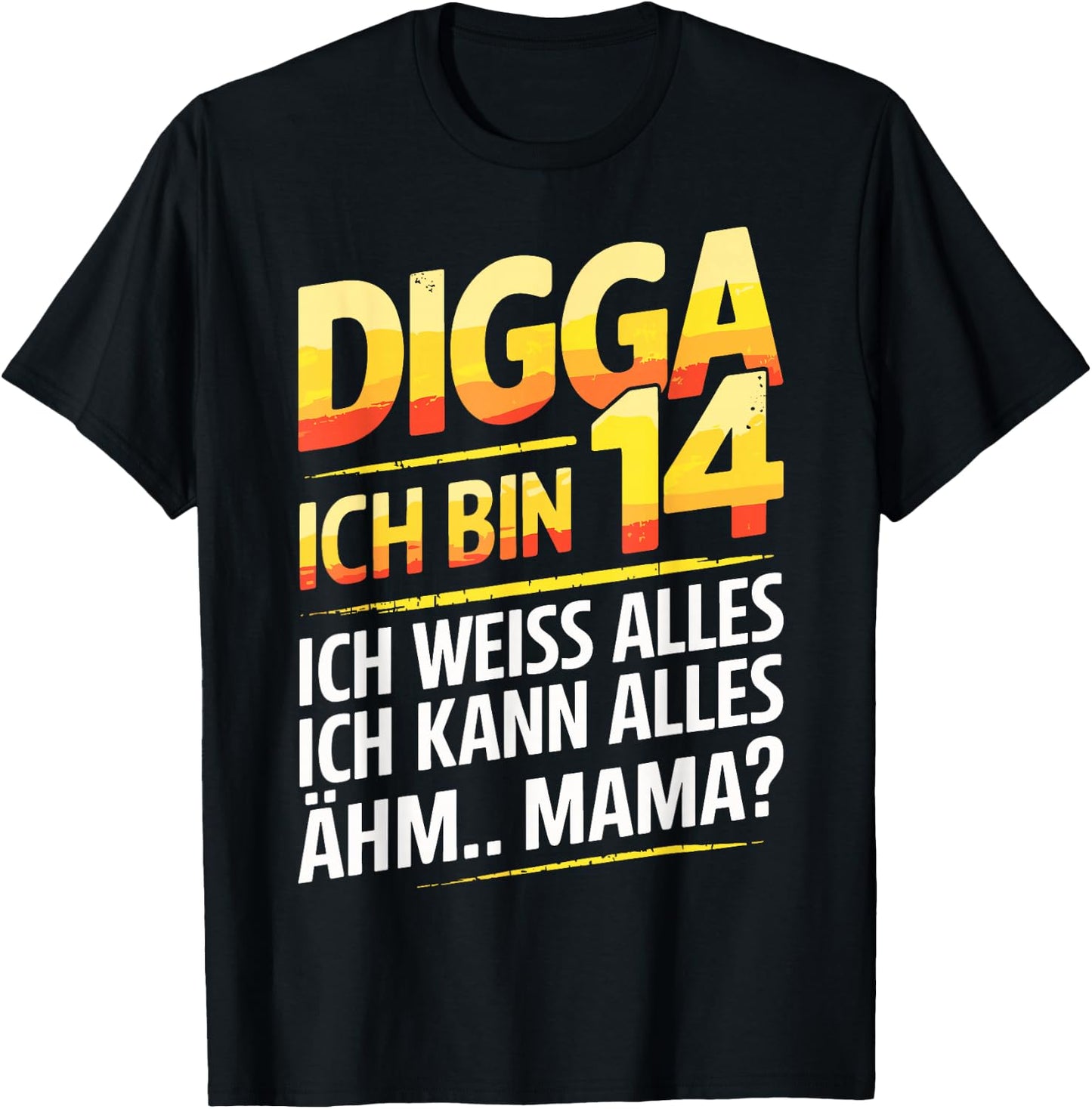 14th Birthday Boy Girl 14 Years 2011 Funny Gift , black T-Shirt - T-Shirt | Black