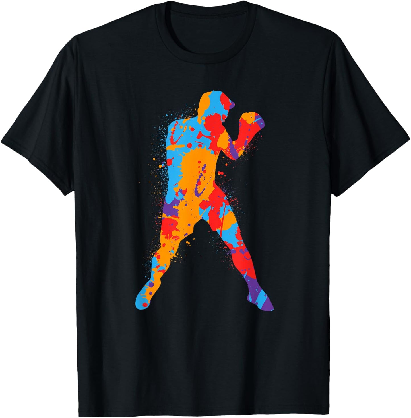 Boxing, colourful, boxing, men, boys, children, boxer , black T-Shirt - T-Shirt | Black