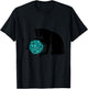 Nerdy Cat with D20 Cube - Cat Lovers T-Shirt - T-Shirt | Black