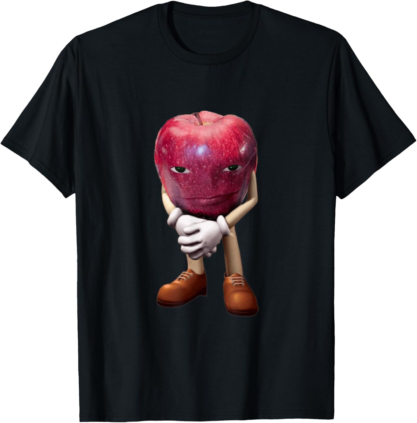 Rizz apple funny meme T-Shirt - T-Shirt | Black