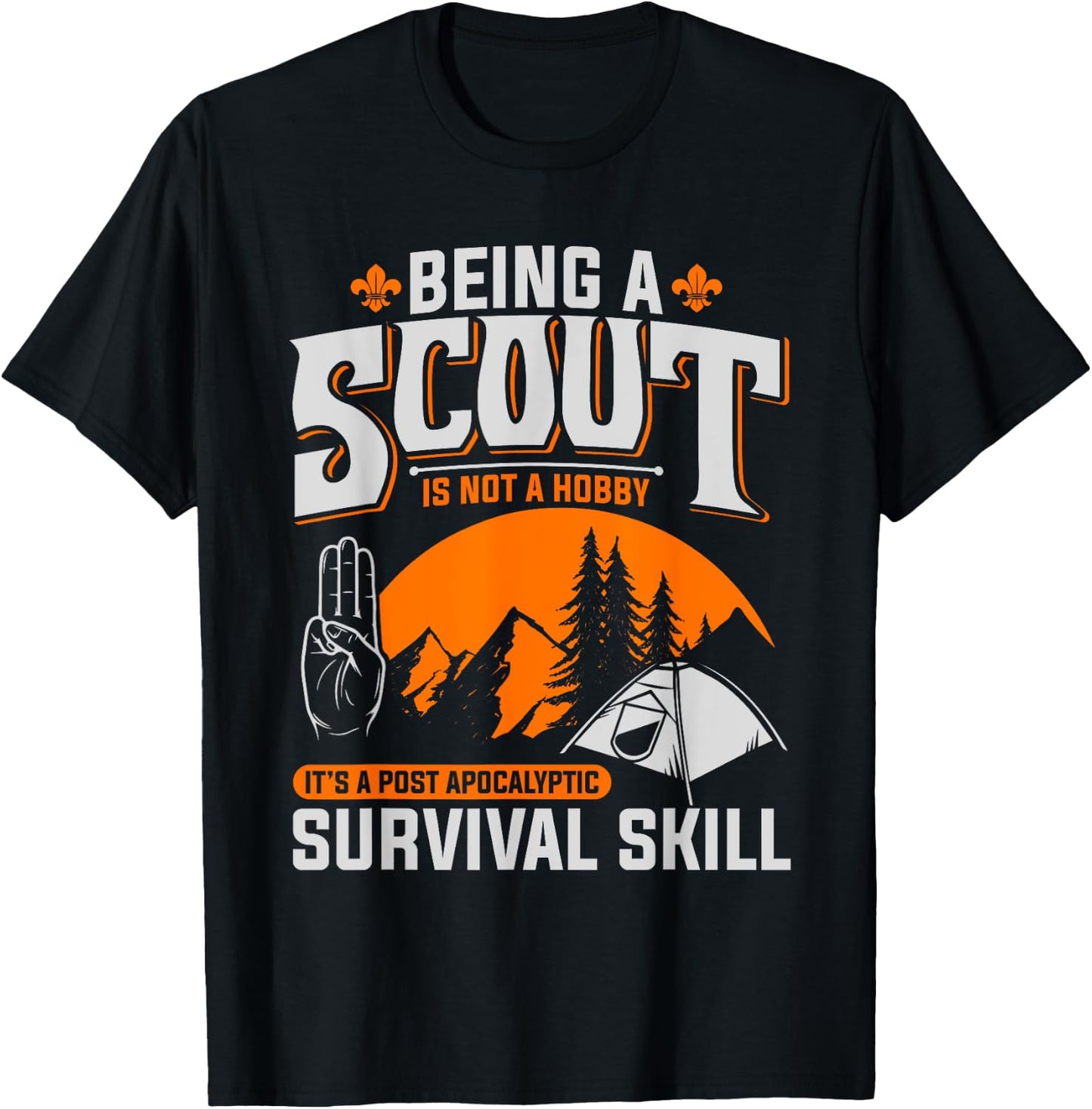 Being A Scout Is Not A Hobby - Boys & Girls Scouts T-Shirt - T-Shirt | Black