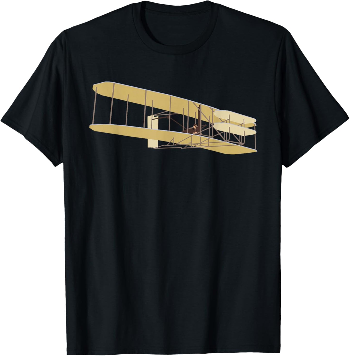 Wright Brothers Flight T-Shirt - T-Shirt | Black