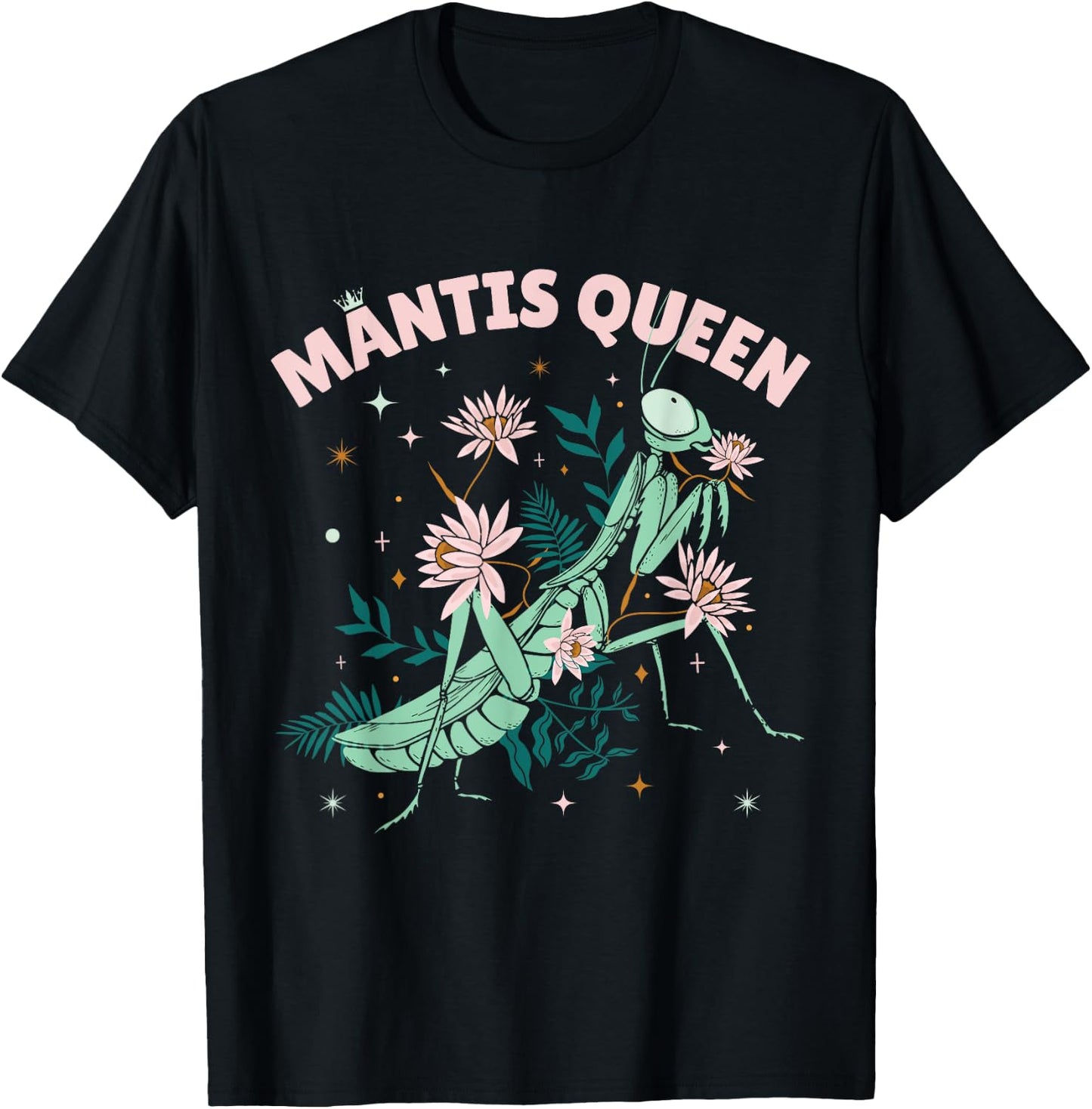 Praying Mantis Queen, Women's Praying Mantis T-Shirt - T-Shirt | Black