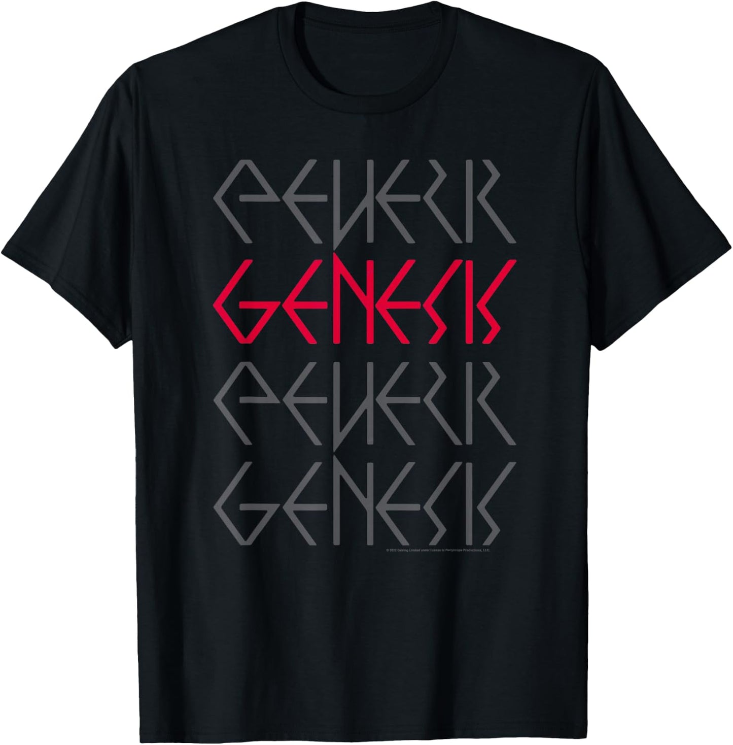 Genesis Logo Repeat T-Shirt - T-Shirt | Black