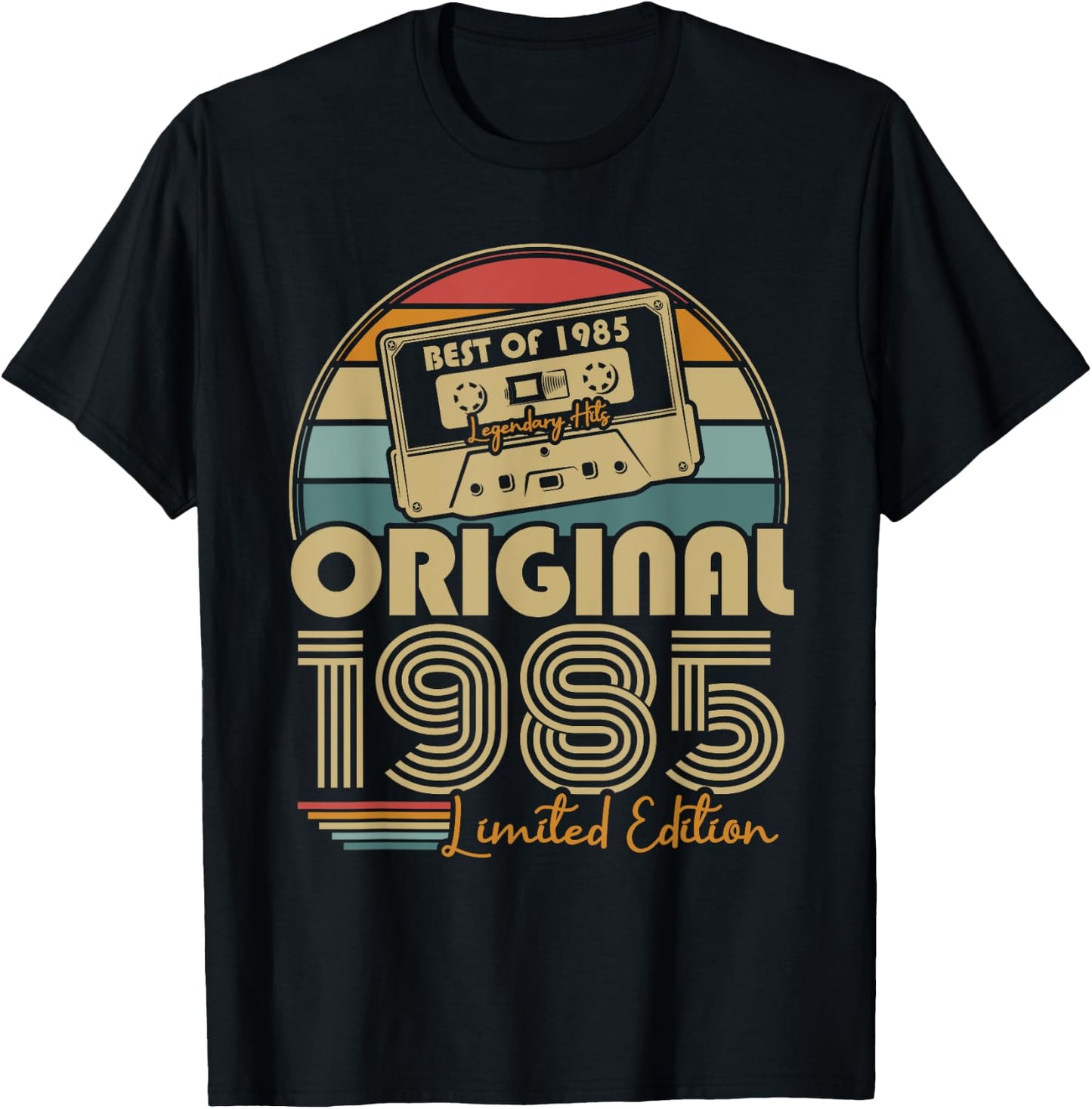 Original 1985 Vintage Birthday 40 Years Men and Women , Black, S T-Shirt - T-Shirt | Black