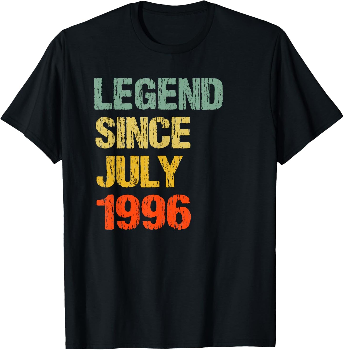 27 Jahre alt 27. Geburtstag Geschenke Legende seit Juli 1996 T-Shirt - T-Shirt | Black