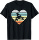 Dirt Biker Girl Heart Retro Motocross Racing Riding Gift T-Shirt - T-Shirt | Black