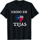 Hecho En Tejas Made in Texas Mexican American Hispanic T-Shirt - T-Shirt | Black