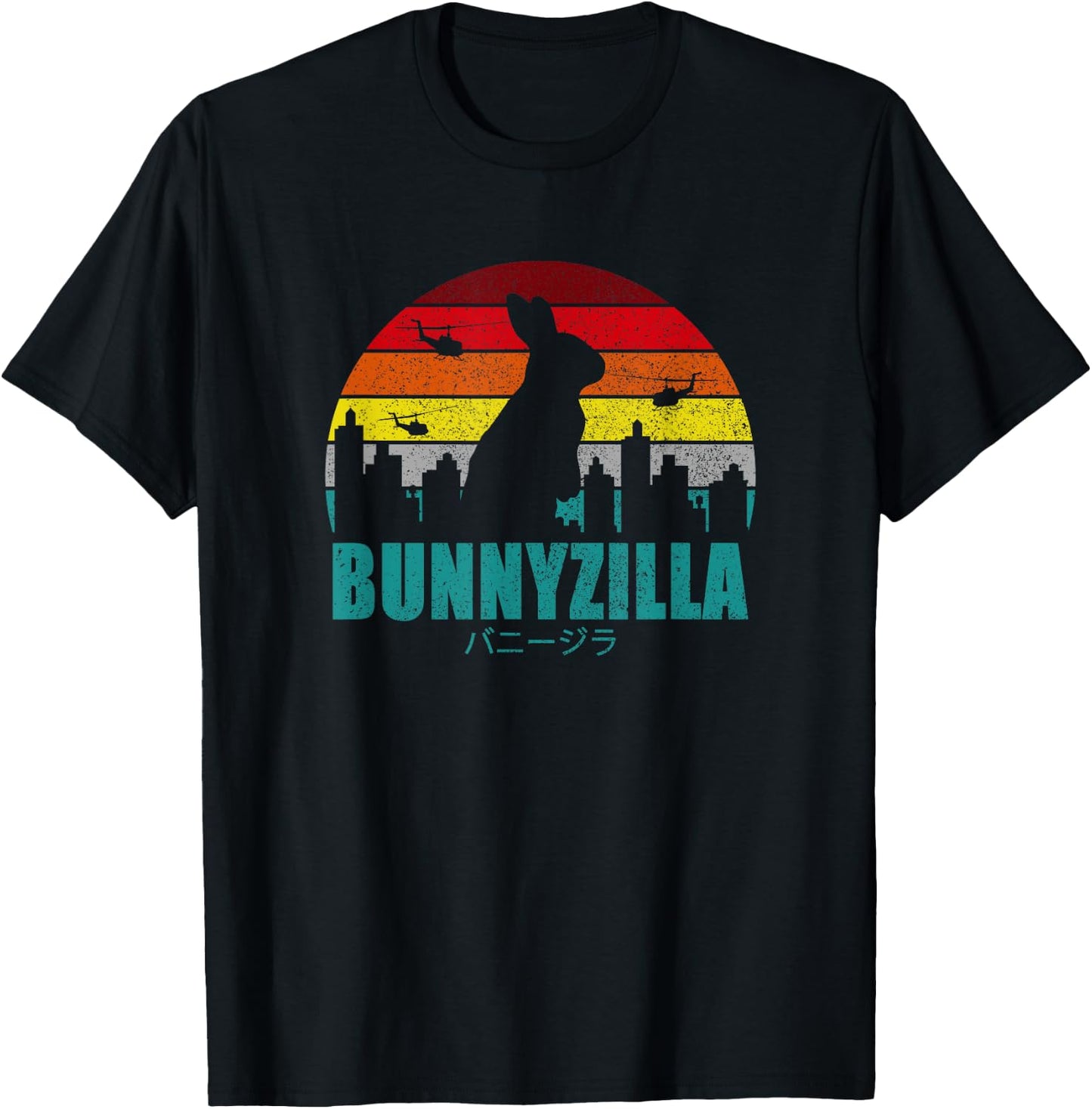 Bunnyzilla I Bunny Lover T-Shirt - T-Shirt | Black