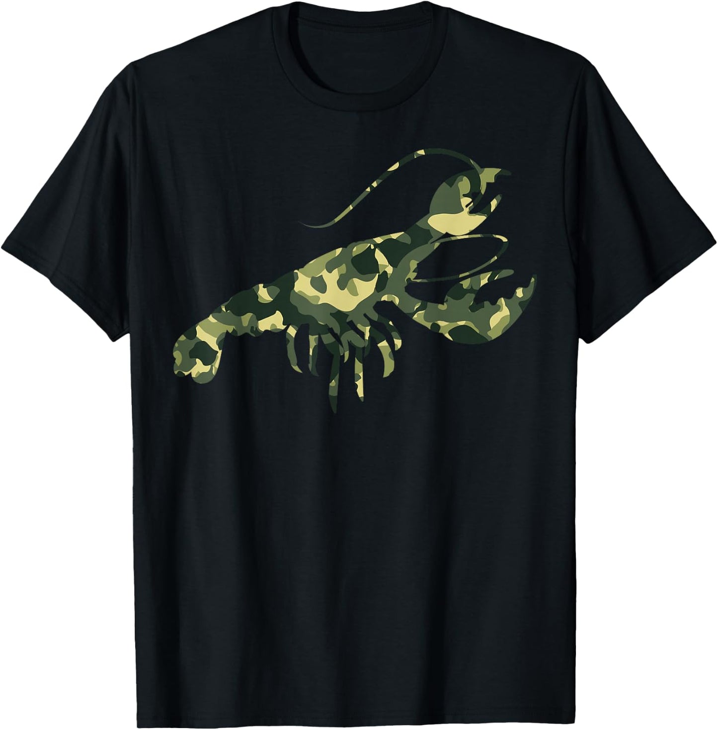 Crawfish Lover Men Women Gifts - Funny Camouflage Crawfish T-Shirt - T-Shirt | Black