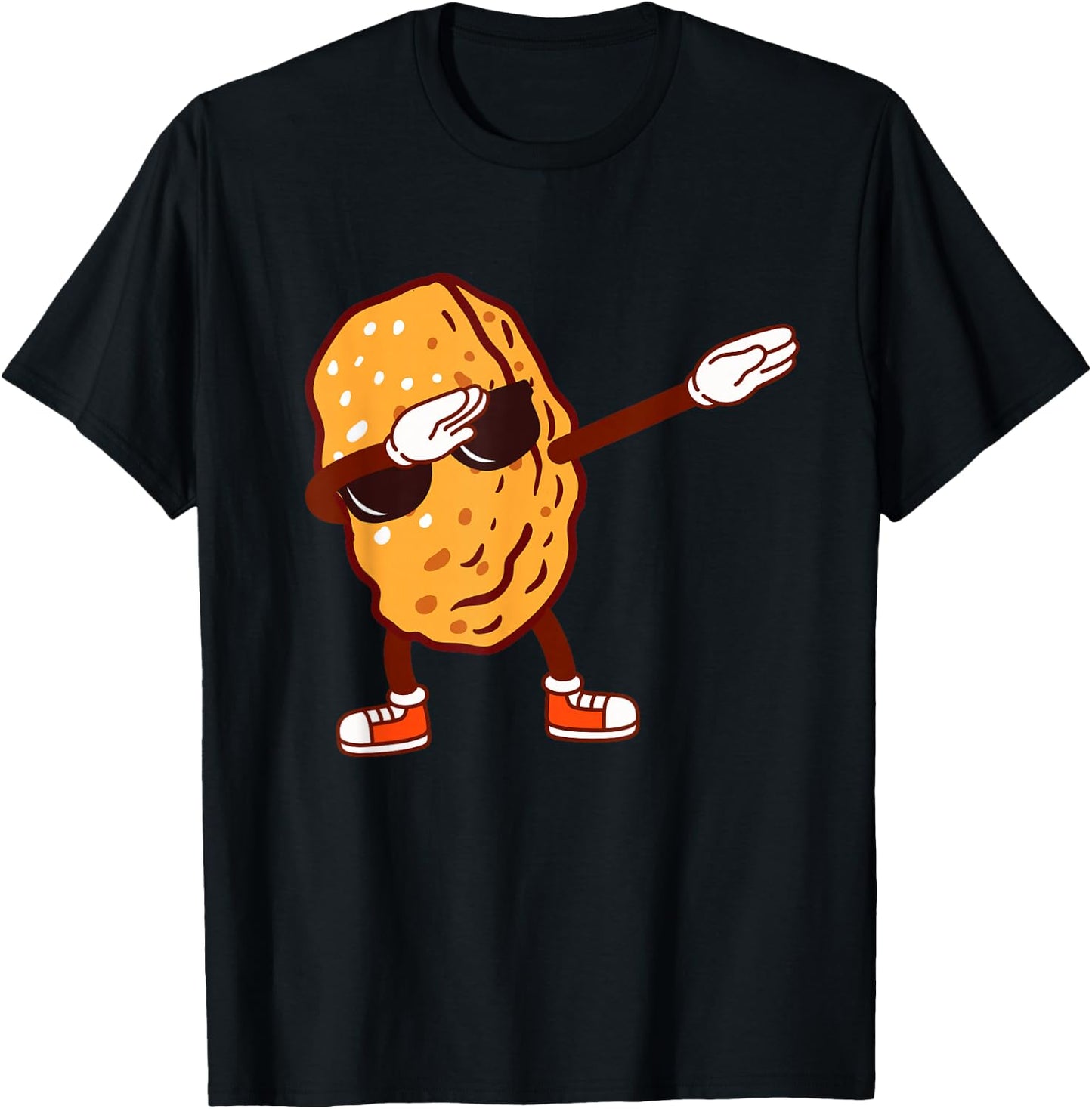 Best Dabbing Chicken Nuggets Design For Kids Food Lover T-Shirt - T-Shirt | Black