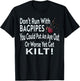 Funny Don't Run With Bagpipes Scottish Kilt T-Shirt - T-Shirt | Black