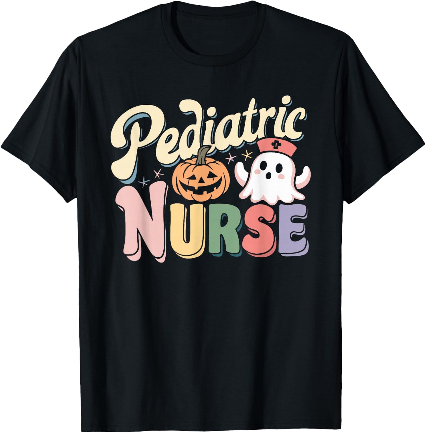 Pediatric Nurse Childcare Halloween Costume T-Shirt - T-Shirt | Black