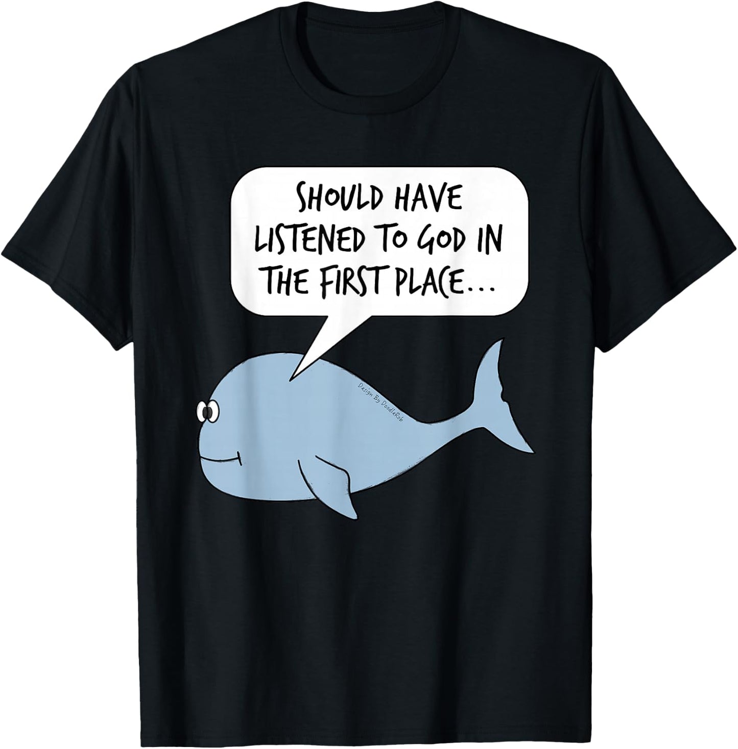 Jonah and The Whale, Church Sarcasm Funny T-Shirt - T-Shirt | Black