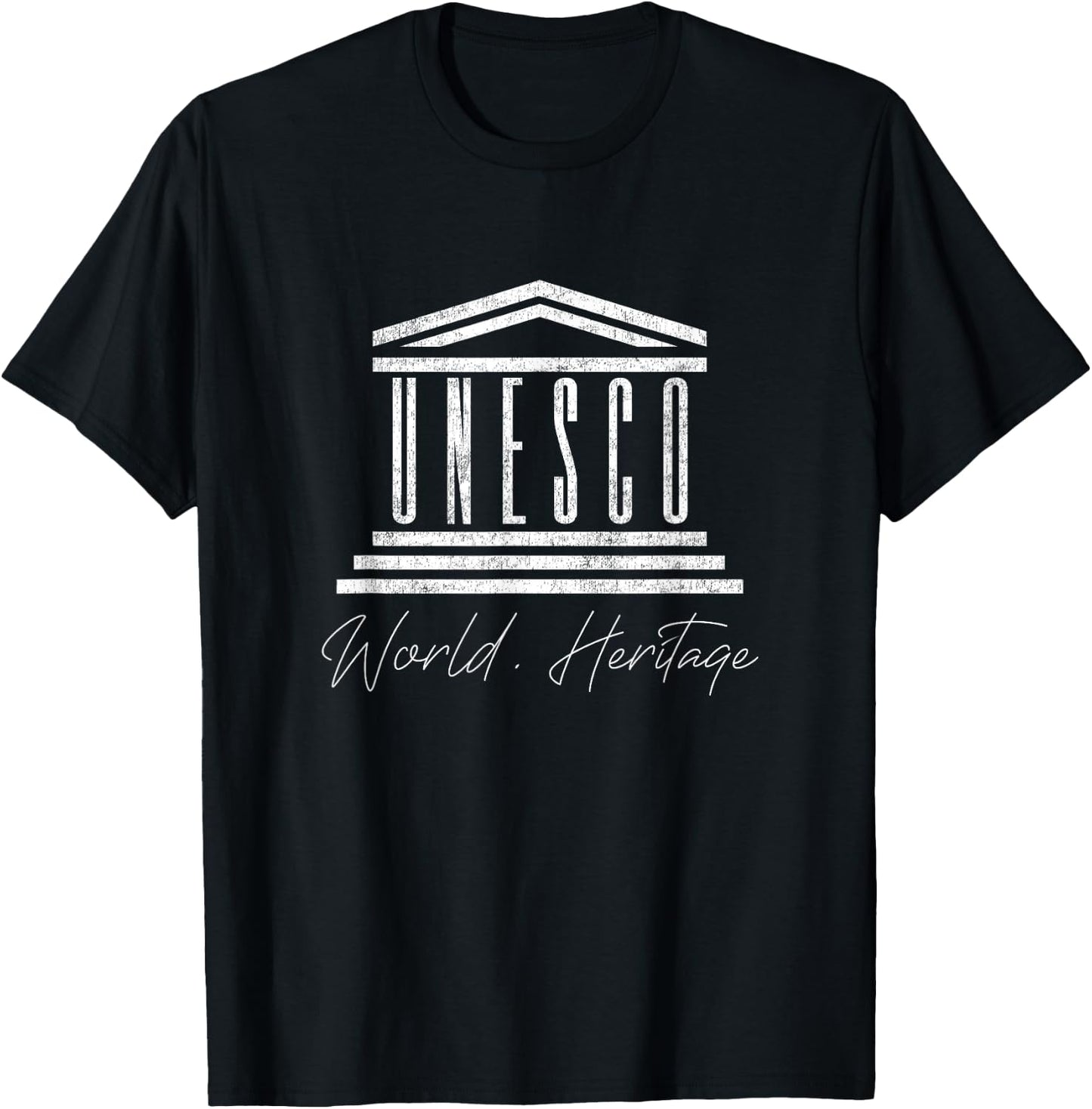 Unesco World Heritage , black T-Shirt - T-Shirt | Black
