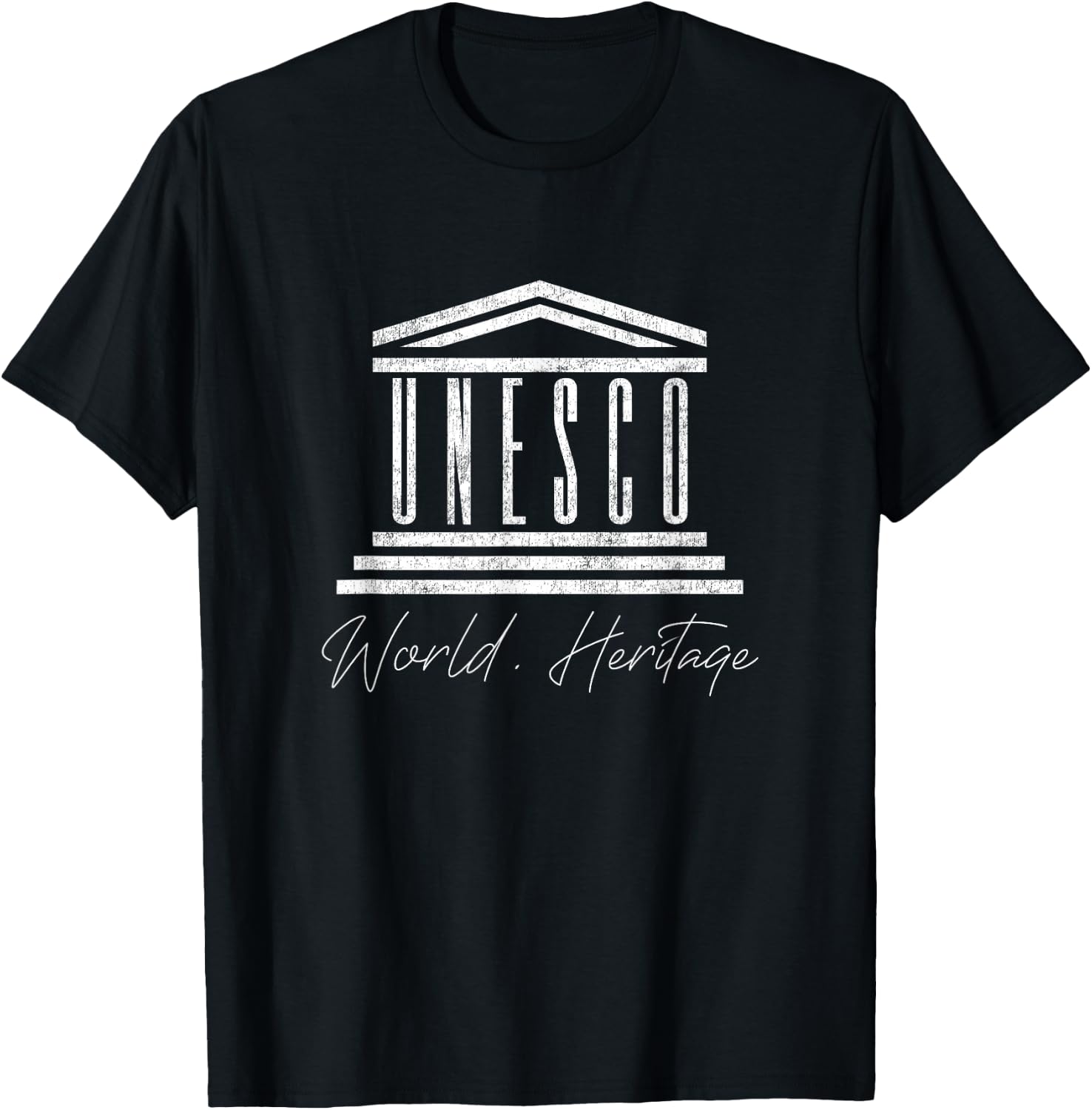 Unesco World Heritage , black T-Shirt - T-Shirt | Black