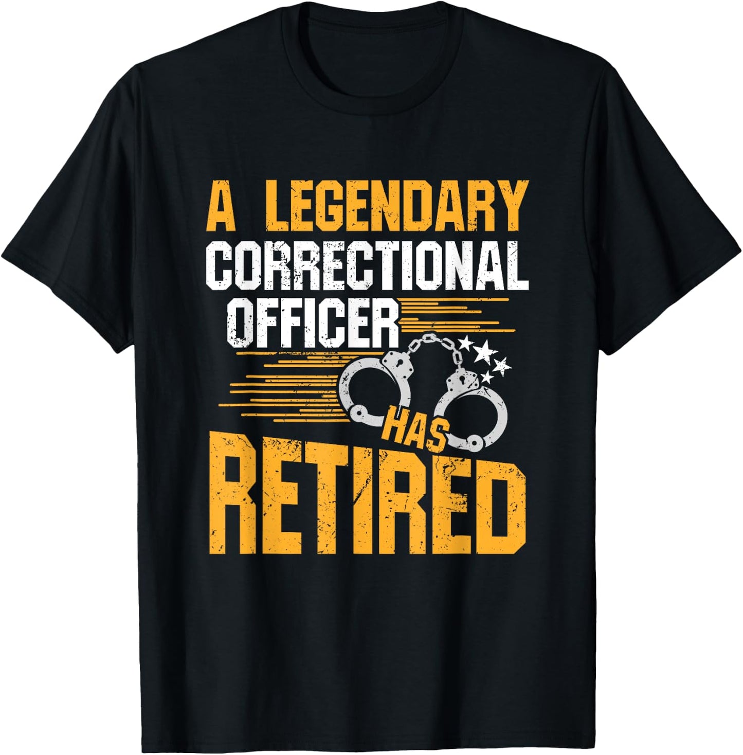 Retired Correctional Officer Retirement Party Gift Shirt T-Shirt - T-Shirt | Black