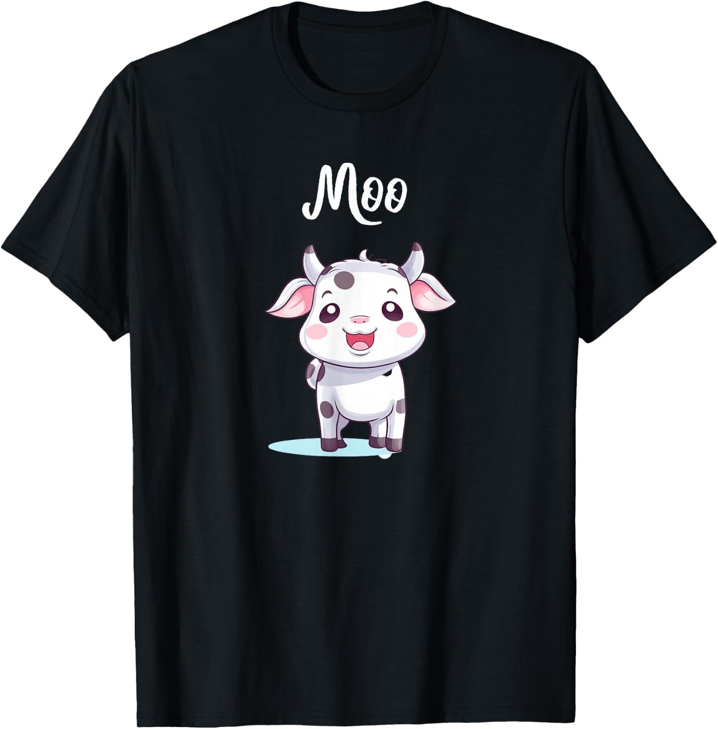 Cow Moo Cow Kids T-Shirt - T-Shirt | Black