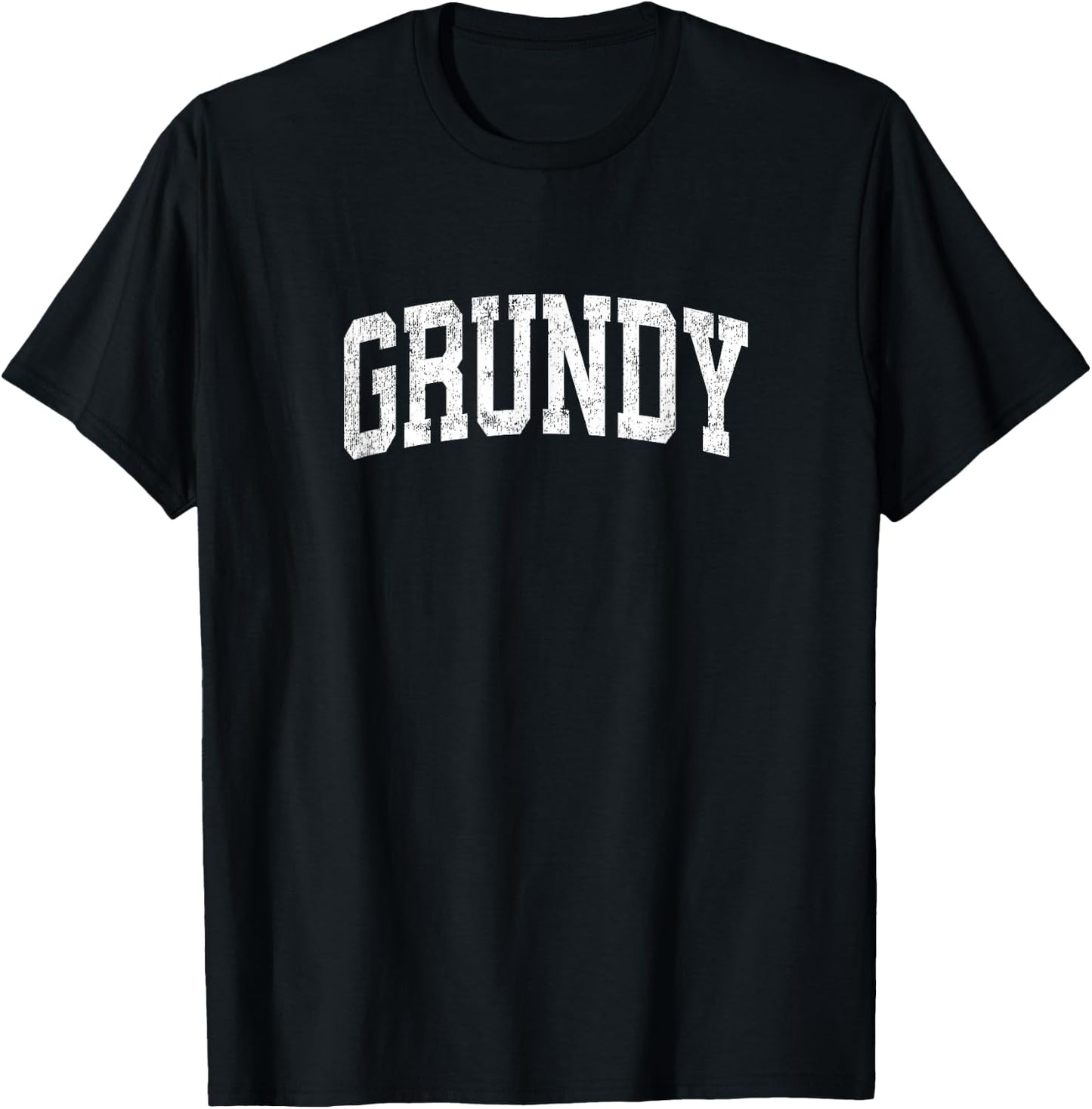 Grundy Virginia VA Vintage Athletic Sports Design T-Shirt - T-Shirt | Black