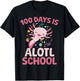 100 Days is Alotl School Axolotl 100th Day Boys Girls Axolot T-Shirt - T-Shirt | Black