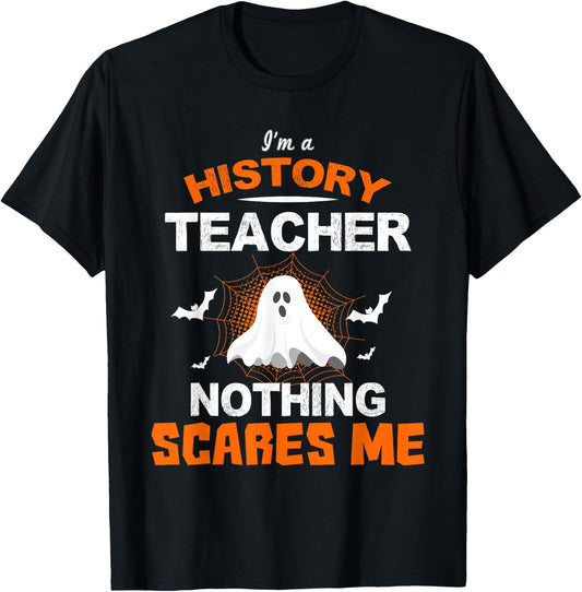 Funny History Teacher School Shirt Halloween Educator Gift Men Women Kids T-Shirt - T-Shirt | Black