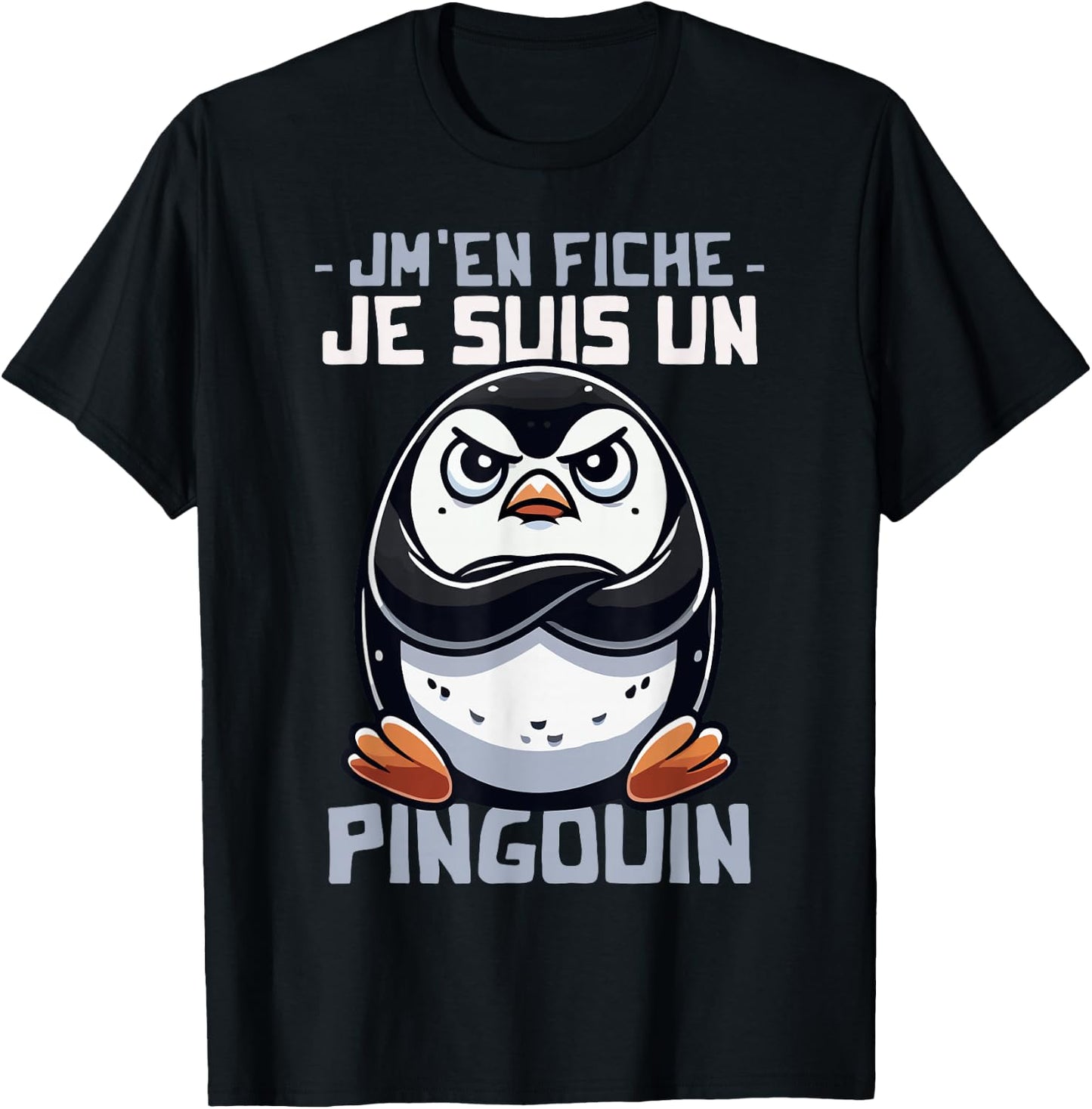 Idea Je suis un Penguin Funny Funny Penguin Design , Black, S T-Shirt - T-Shirt | Black