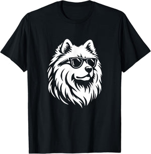 Samoyed Sunglasses Dog Graphic Design T-Shirt - T-Shirt | Black