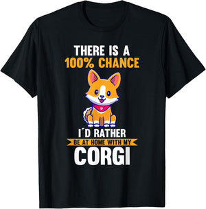 Dog Corgi T-Shirt - T-Shirt | Black