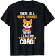 Dog Corgi T-Shirt - T-Shirt | Black