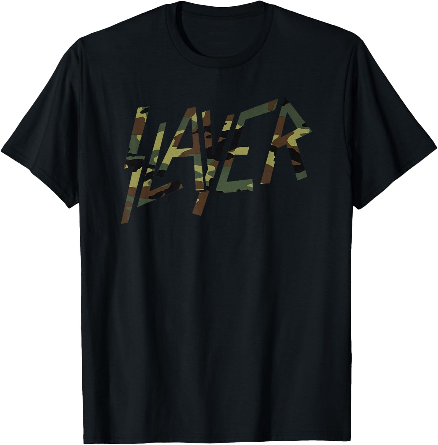 Slayer Camo Logo T-Shirt - T-Shirt | Black