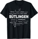 Bütlingen - New York - Berlin - Bütlingen meine Hauptstadt T-Shirt - T-Shirt | Black