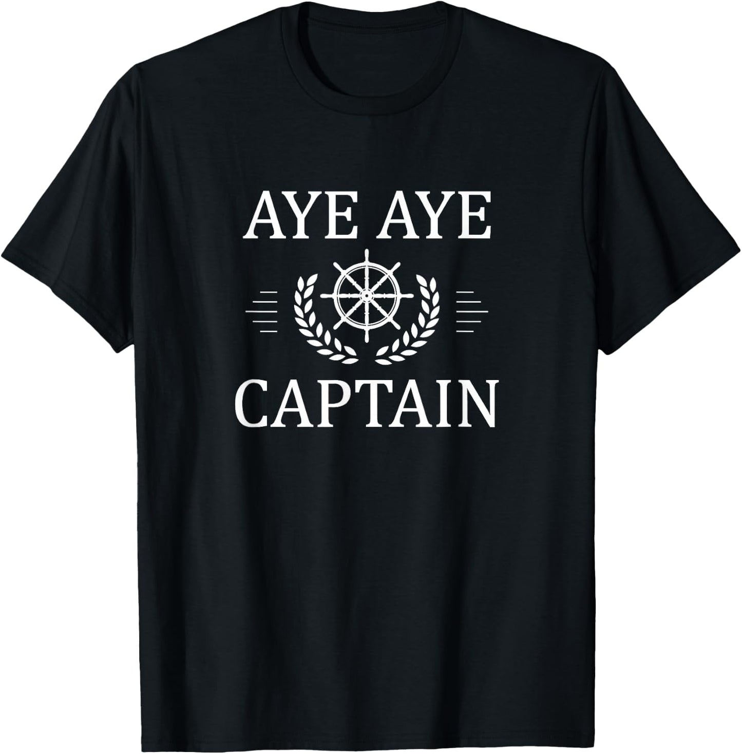 Aye Aye Captain T-Shirt - T-Shirt | Black